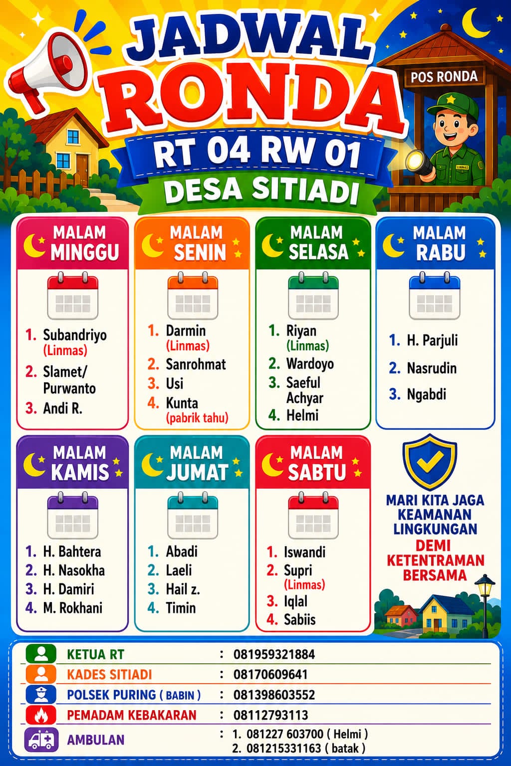 Jadwal Ronda